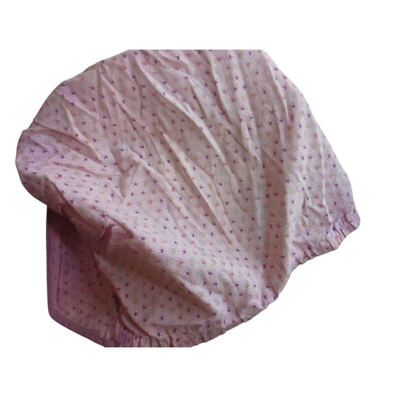 Antique Prairie Sun Bonnet Cap Linen 1920s Vintage Lilac Sunflower Print - Picture 5 of 7